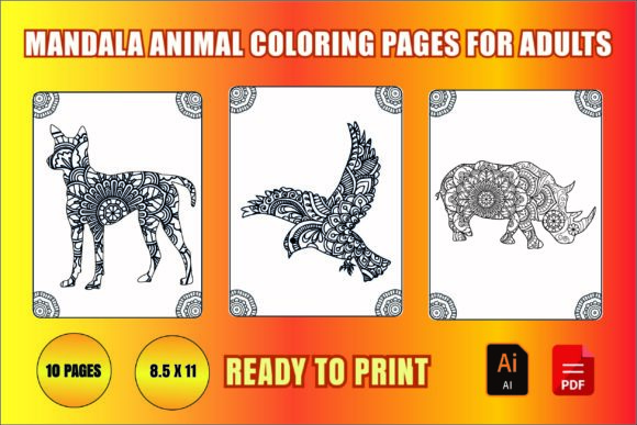 Animal Mandala Coloring Pages for KDP: A Creative and Relaxing Pastime