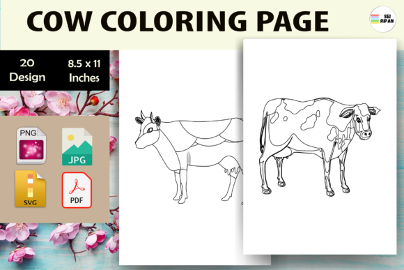 Cow Coloring Page for Kids - KDP: A Comprehensive Resource for Creative Publishing