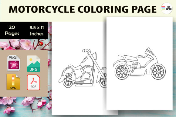Enhance Your KDP Business with Motorcycle Coloring Pages
