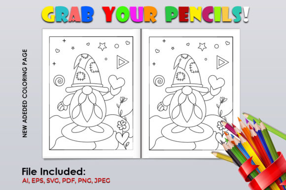 Explore Cute Gnome Coloring Page SVG Vol 3