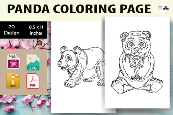 Exploring Panda Coloring Page - KDP for Your Creative Projects