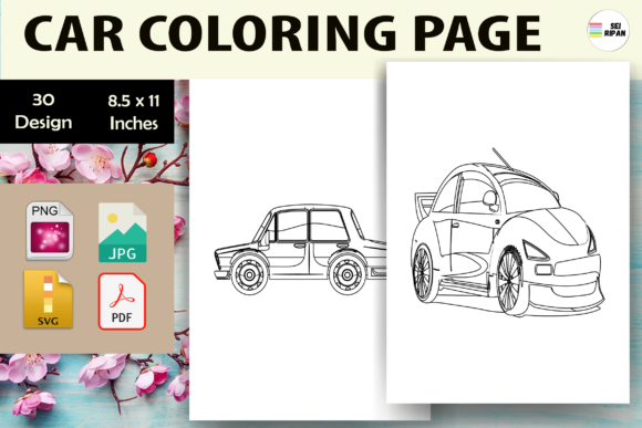 Unlock Creativity with Car Coloring Page 3 - KDP