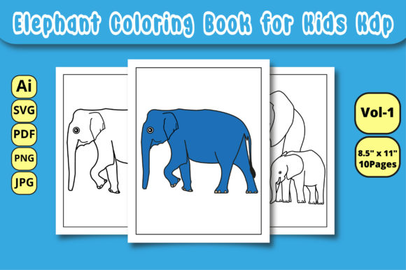 Unlocking Creativity with Elephant Coloring Book for Kids Kdp V-1