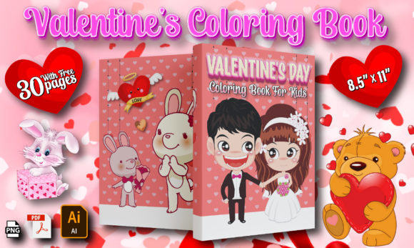 Valentine’s Day Coloring Book Pages